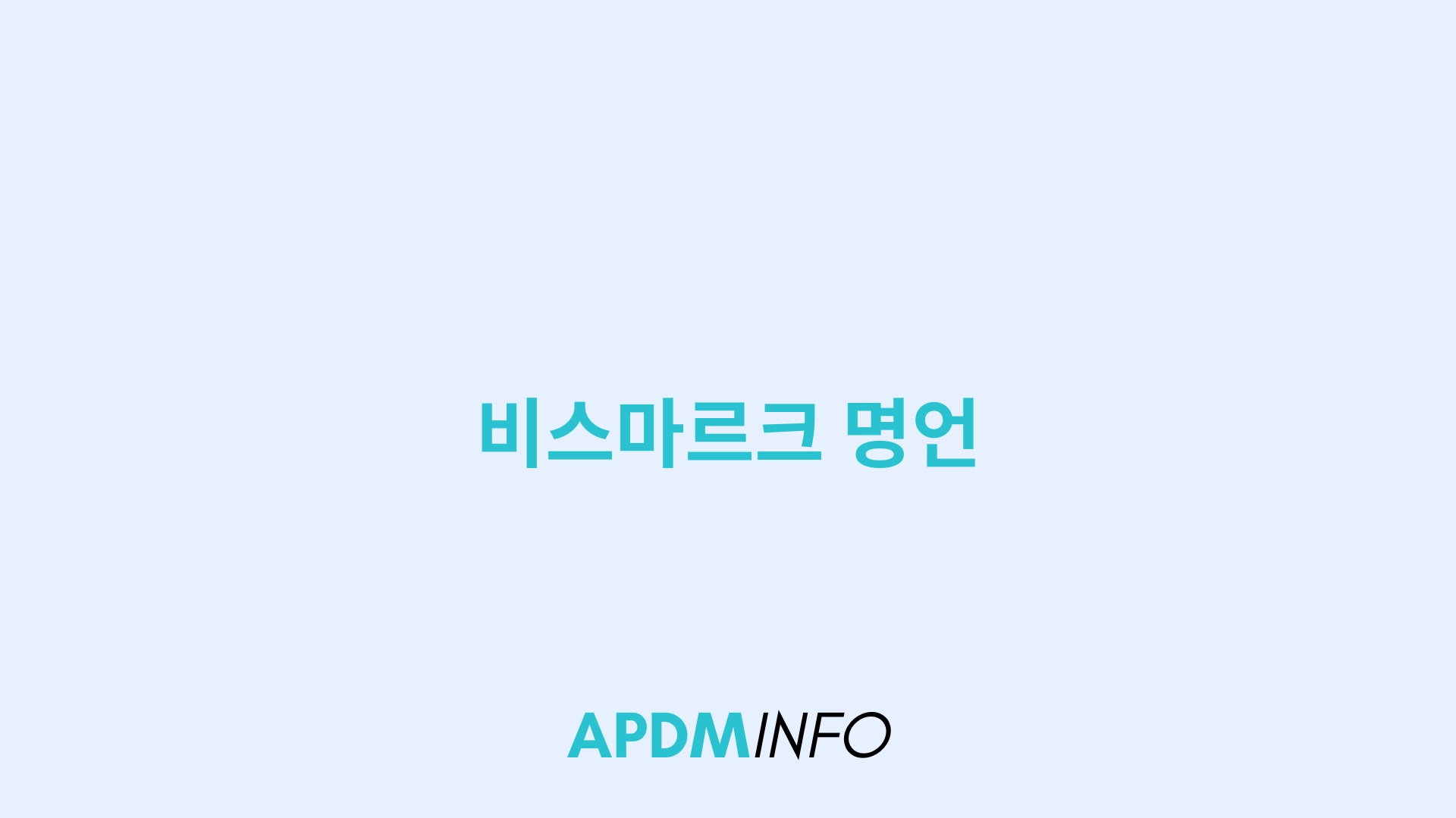 비스마르크 명언